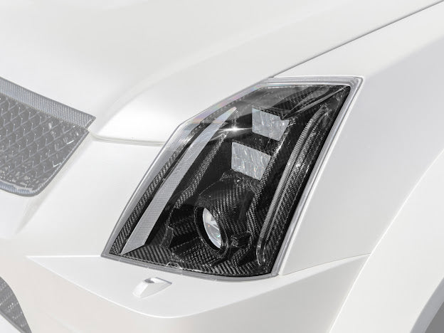 2009-2015 Cadillac CTS/CTS-V V2 SDP Carbon Fiber Headlight  Internal Housings Bezels
